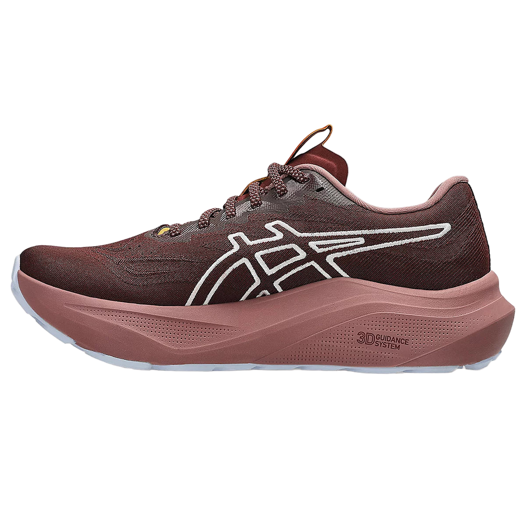 Chaussure de running GT-2000 14 TR de la marque Asics vue de côté, en coloris marron.
